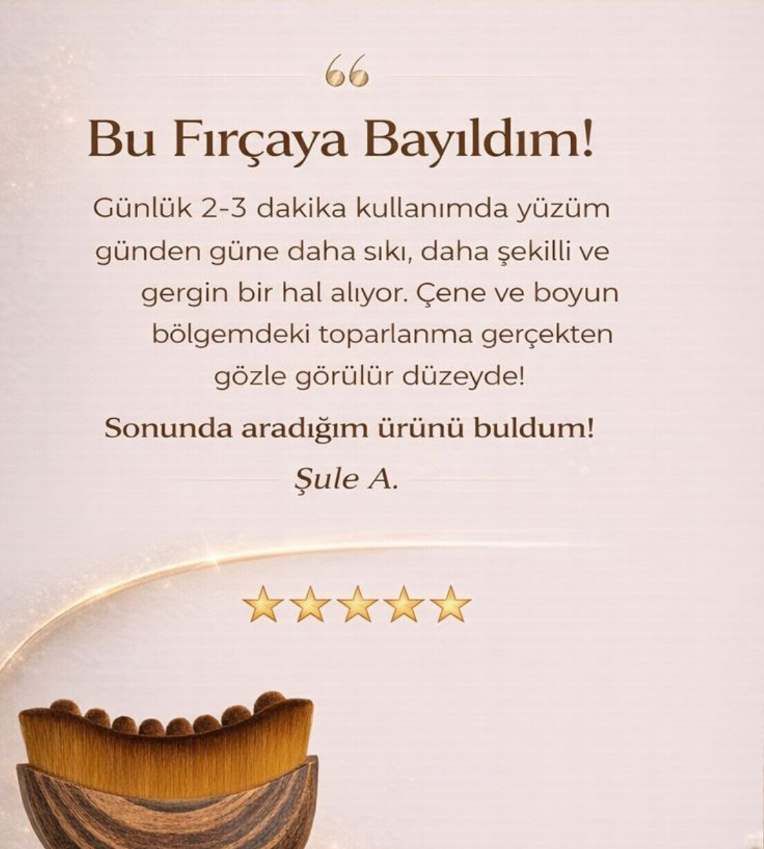 Lenf Drenaj ve Çene Şekillendirme Fırçası