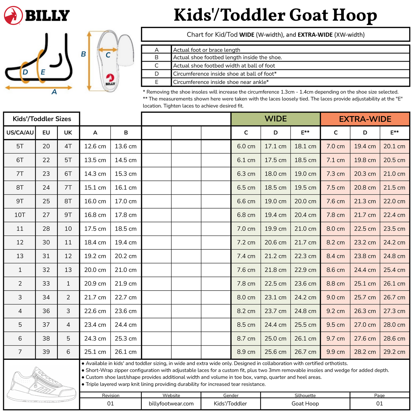 Beyaz/Siyah BILLY Goat Hoop