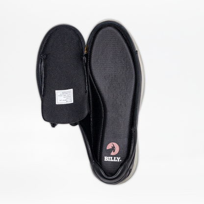Erkek Siyah Deri BILLY Konfor Alçak