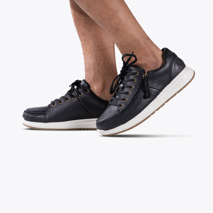 Erkek Siyah Deri BILLY Konfor Alçak