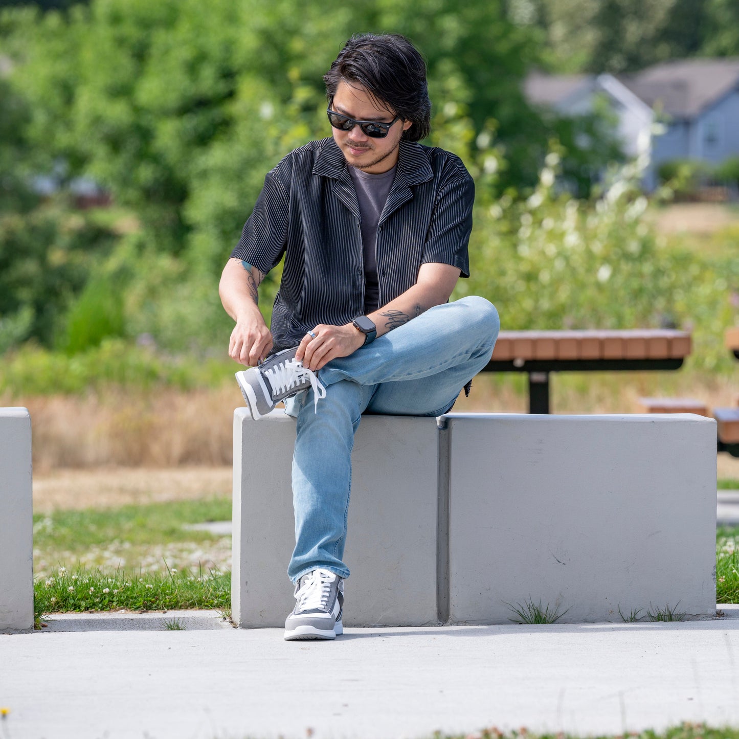 Erkek Beyaz/Gri/Siyah BILLY Konfor DZ Bilekli