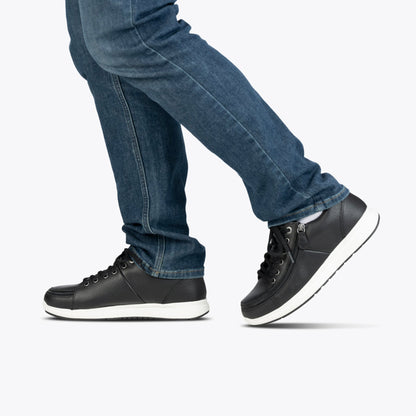 Erkek Siyah Deri BILLY Konfor Plush