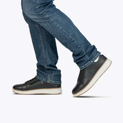 Erkek Siyah Deri BILLY Konfor Luxe