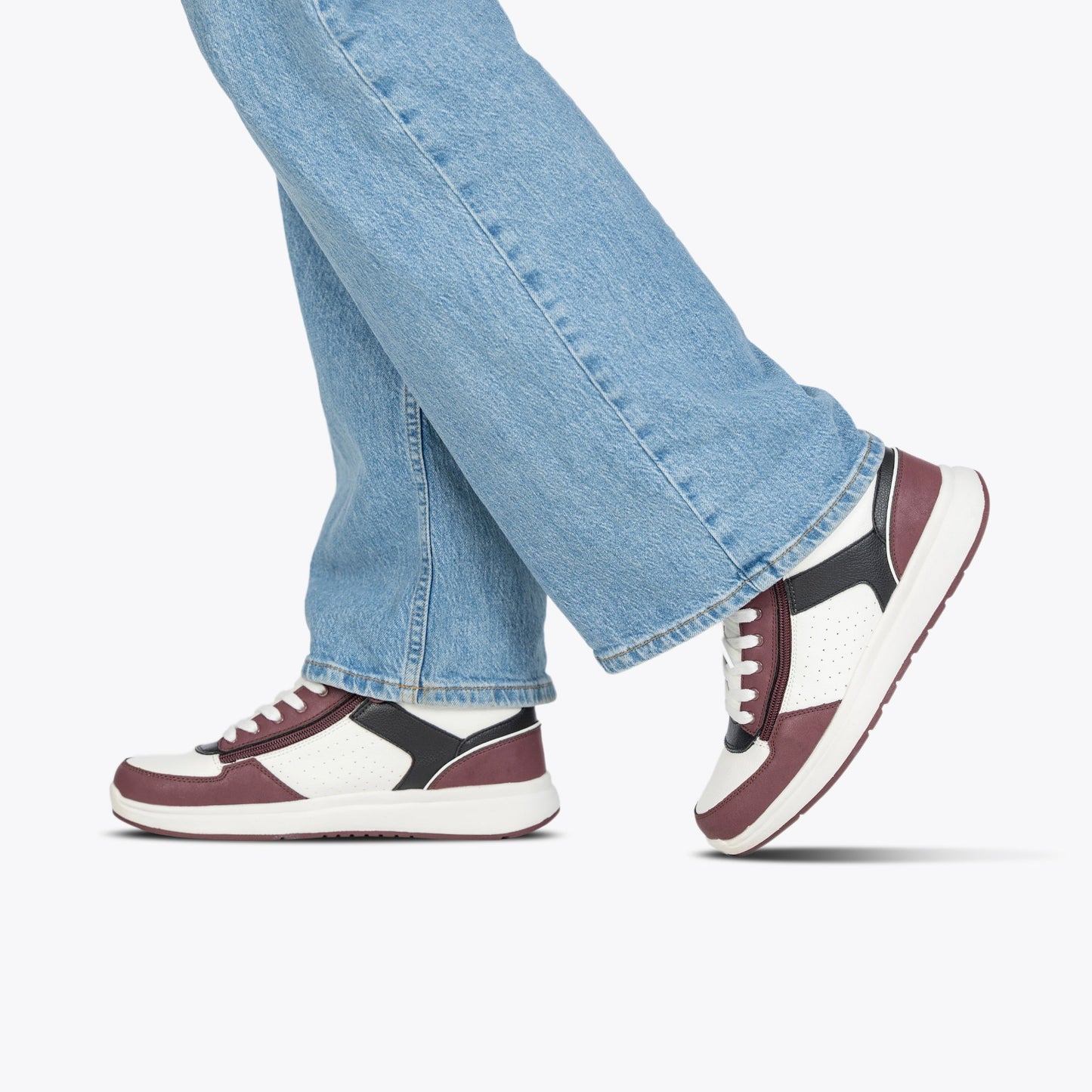 Kadın Beyaz/Şarap/Siyah BILLY Konfor DZ Bilekli