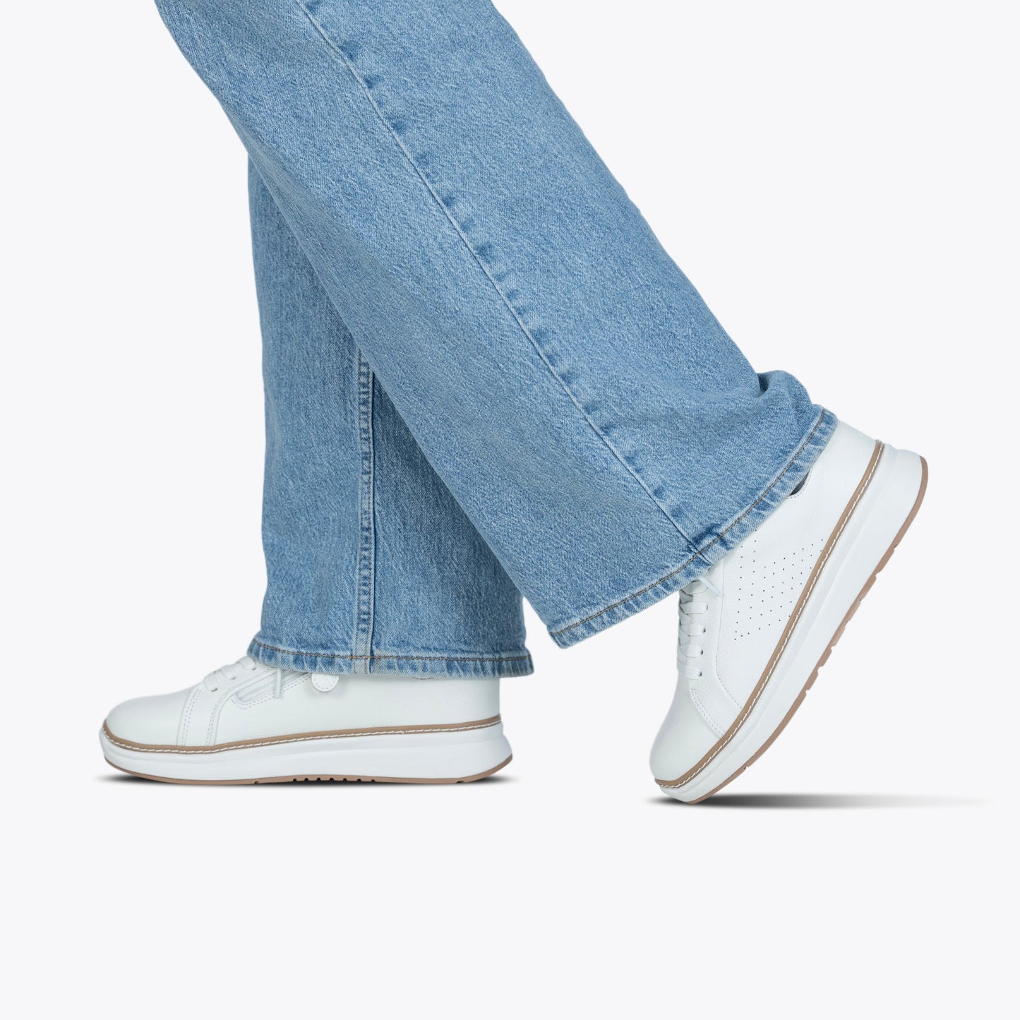 Kadın Beyaz Deri BILLY Konfor Luxe