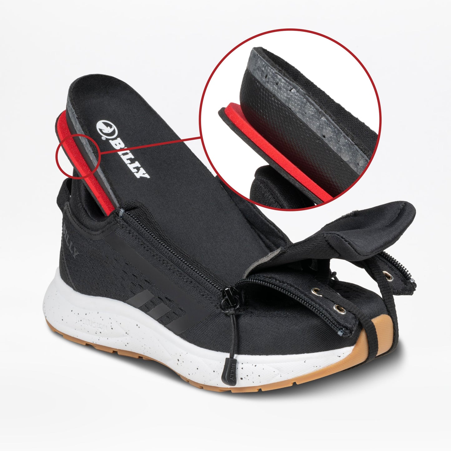 Kadın Siyah/Beyaz/Gum BILLY Sport Inclusion DZ1